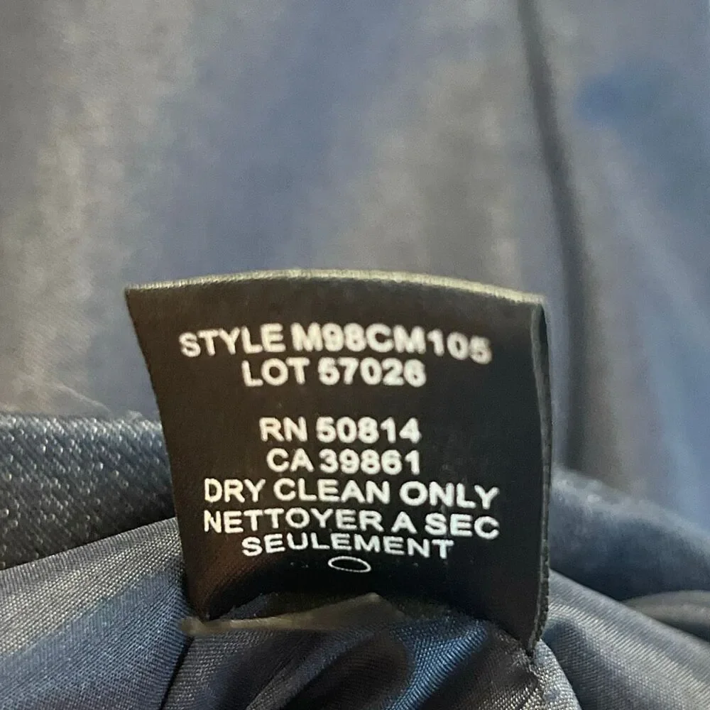 TAHARI Blazer Jacket Women's Size 14 Black Collared Three-Button Single-Breasted - Picture 7 of 13